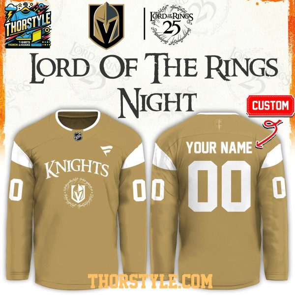 Vegas Golden Knights 2026 The Lord of The Rings 25th Anniversary Personalized Jersey