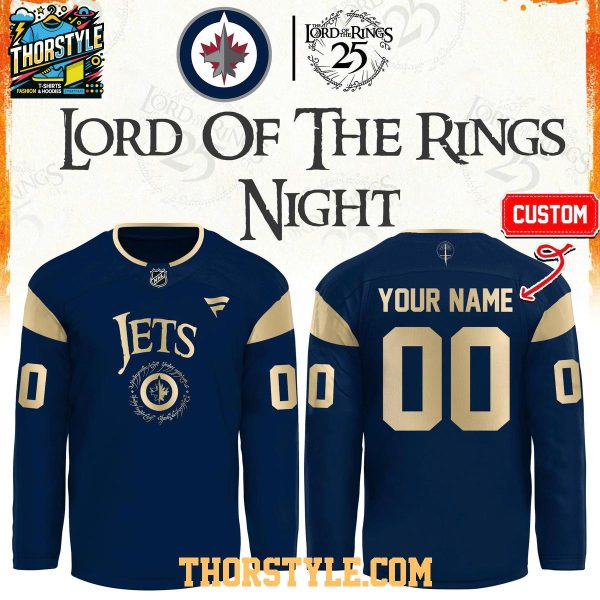 Winnipeg Jets 2026 The Lord of The Rings 25th Anniversary Personalized Jersey