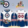 Winnipeg Jets Mickey 2026 Disney Friends Night Personalized Hockey Jersey